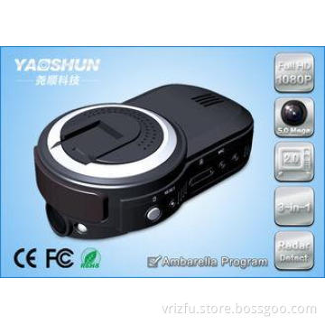 WDR / HDR Car GPS Detector Camera Radar Detectors For Priva